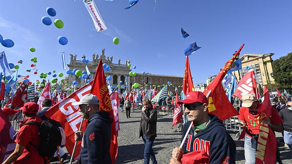 manifestación Italia