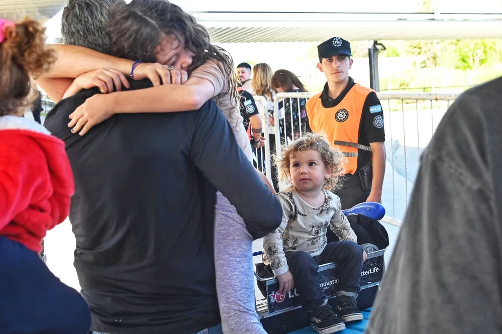 EL OBJETIVO FOTO REPATRIADOS ISRAEL TELAM