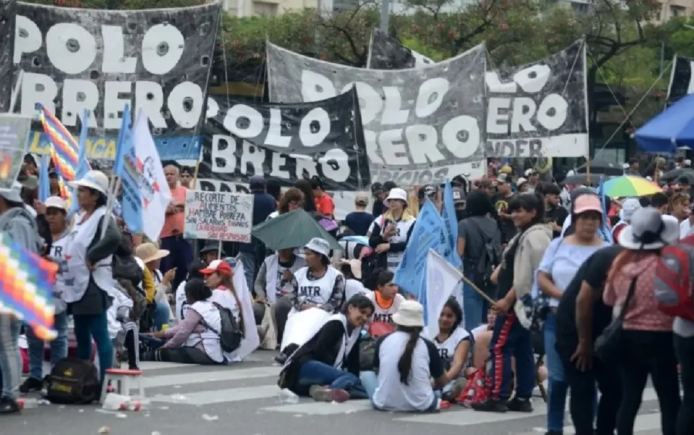 Polo Obrero marcha piquete