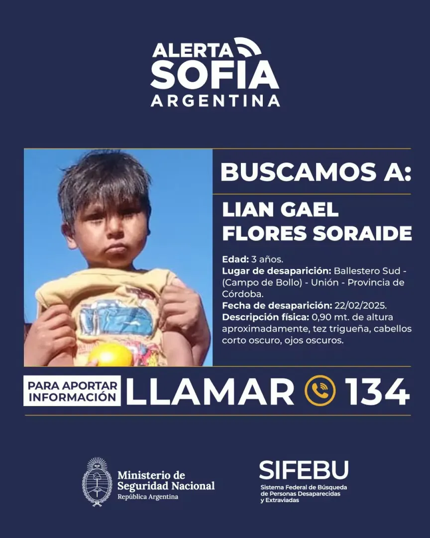 búsqueda de lian alerta sofía