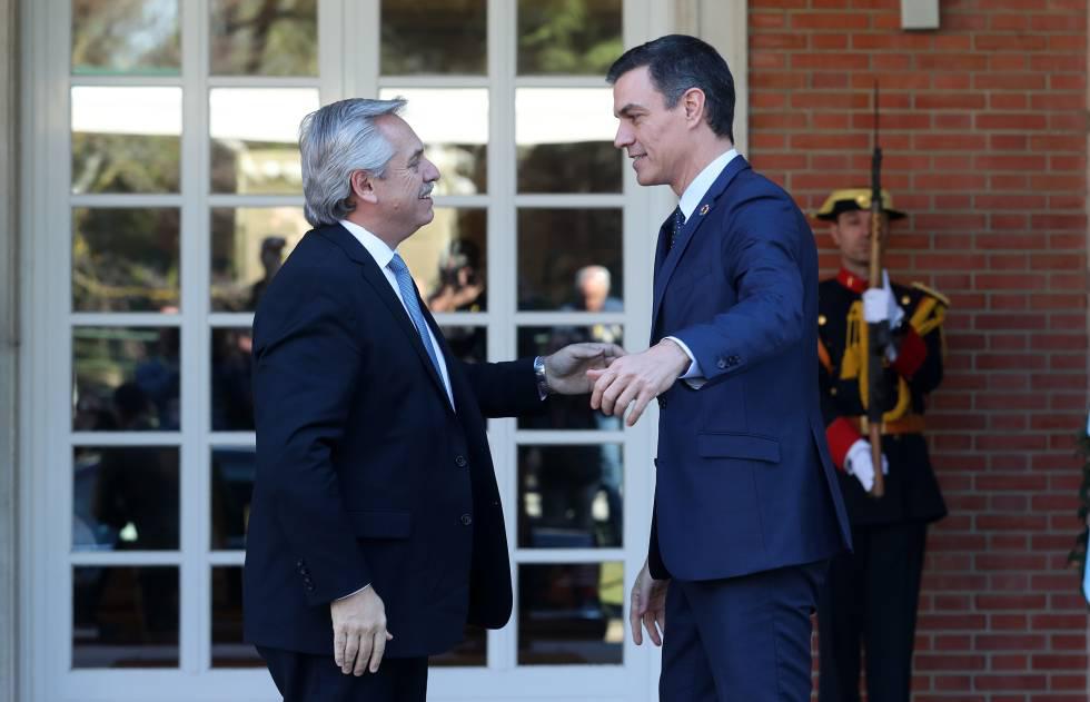 Alberto Fernández y Pedro Sánchez