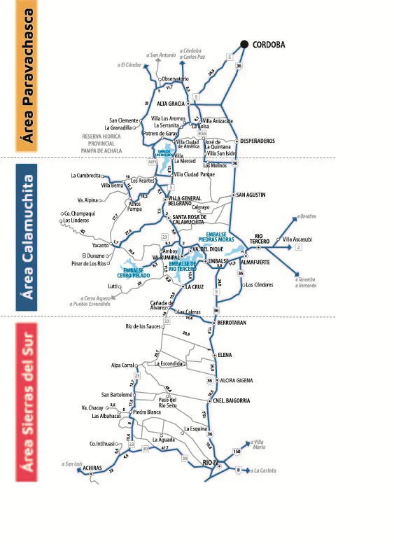 Mapa Region de los Grandes Lagos