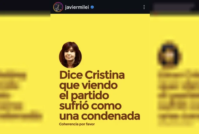 posteo de Milei