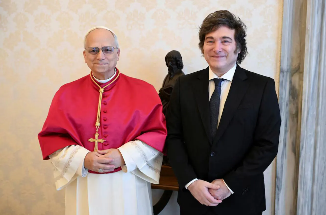 milei y leon xvi