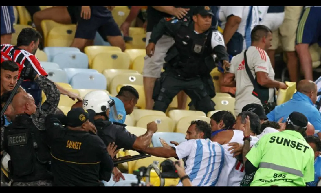 Maracana disturbios argentina brasil