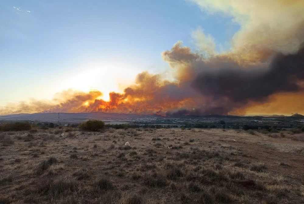 EL OBJETIVO FOTO ESPAÑA INCENDIO FORESTAL ALMERIA X