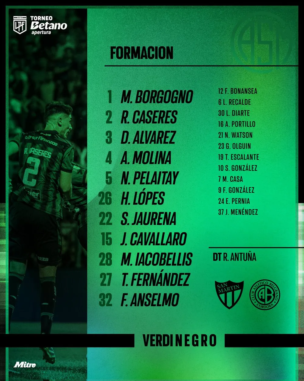 EL OBJETIVO FOTO SAN MARTIN SJ BELGRANO FORMACION X