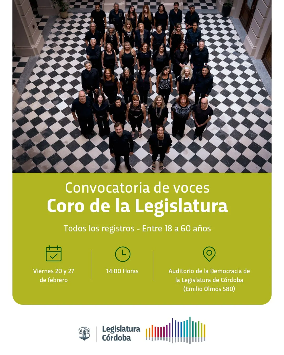 convocatoria de voces