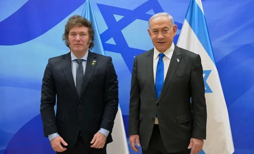 Javier Milei - Benjamín Netanyahu_ NA