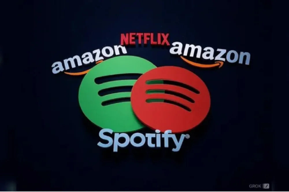 Netflix, Amazon y Spotify