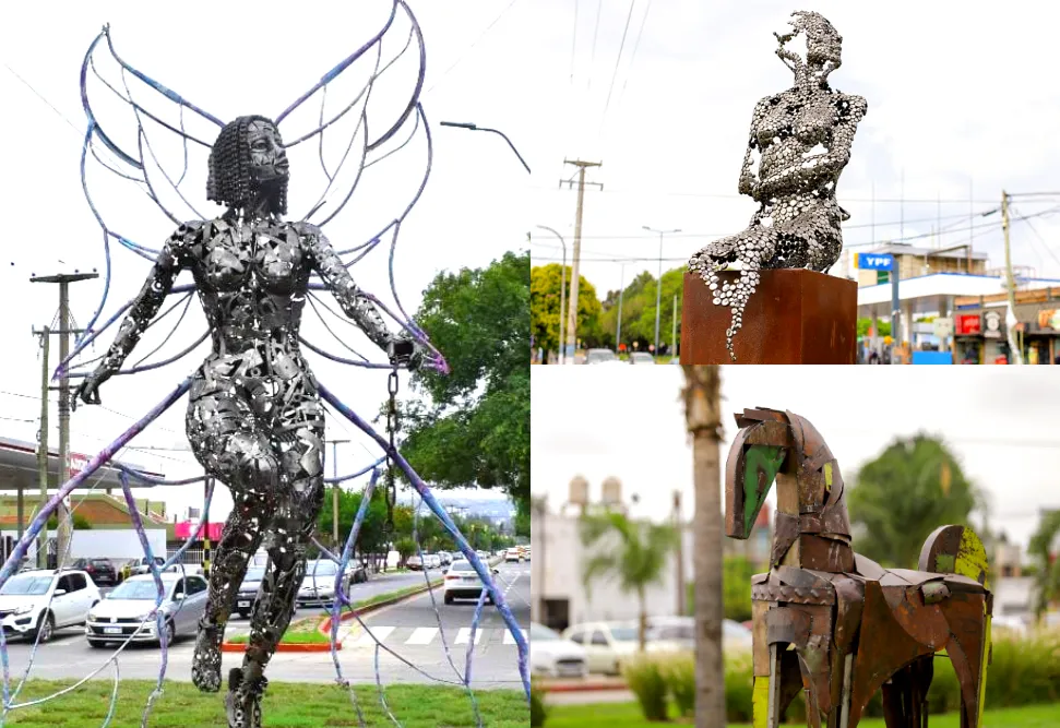ESCULTURAS EN LAS ROTONDAS DE LA CIUDAD