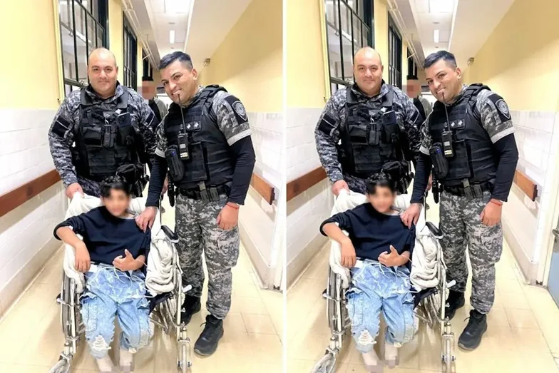 policías salvaron la vida a un niño