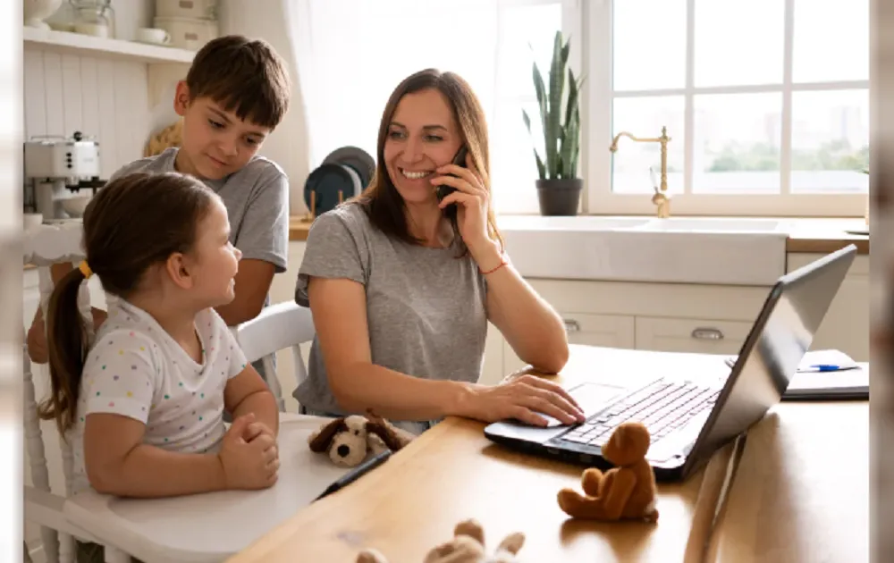 madres trabajo Teletrabajo homeoffice