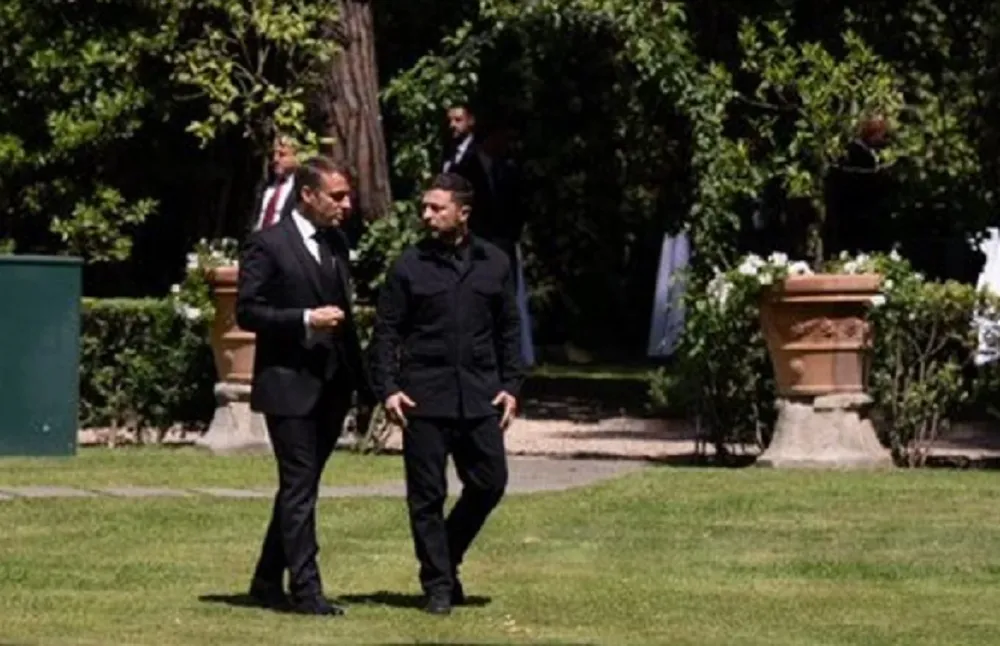Macron y Zelenski