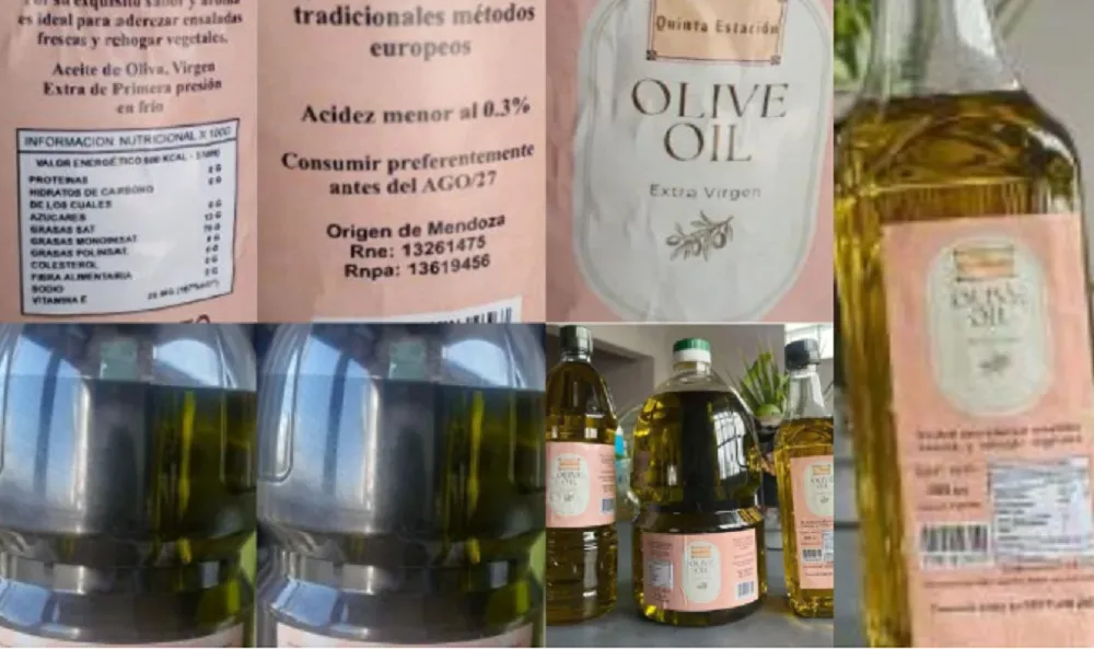 Aceite de Oliva ANMAT