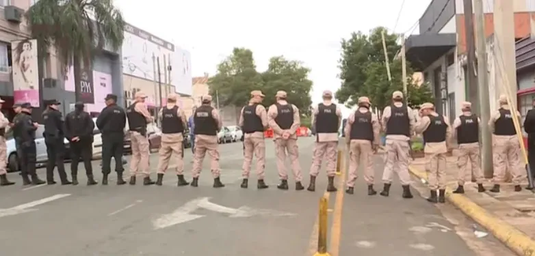 protesta policial en misiones