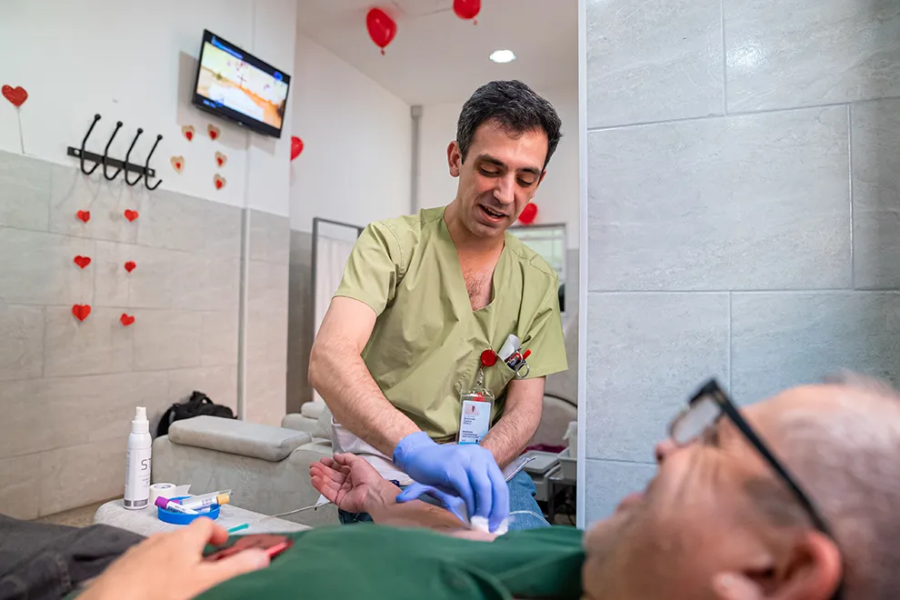 campaña de donación voluntaria de sangre