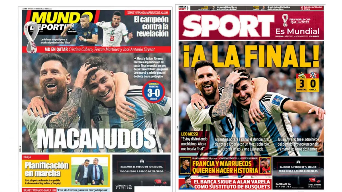 Messi acapara las portadas de los principales medios deportivos del mundo