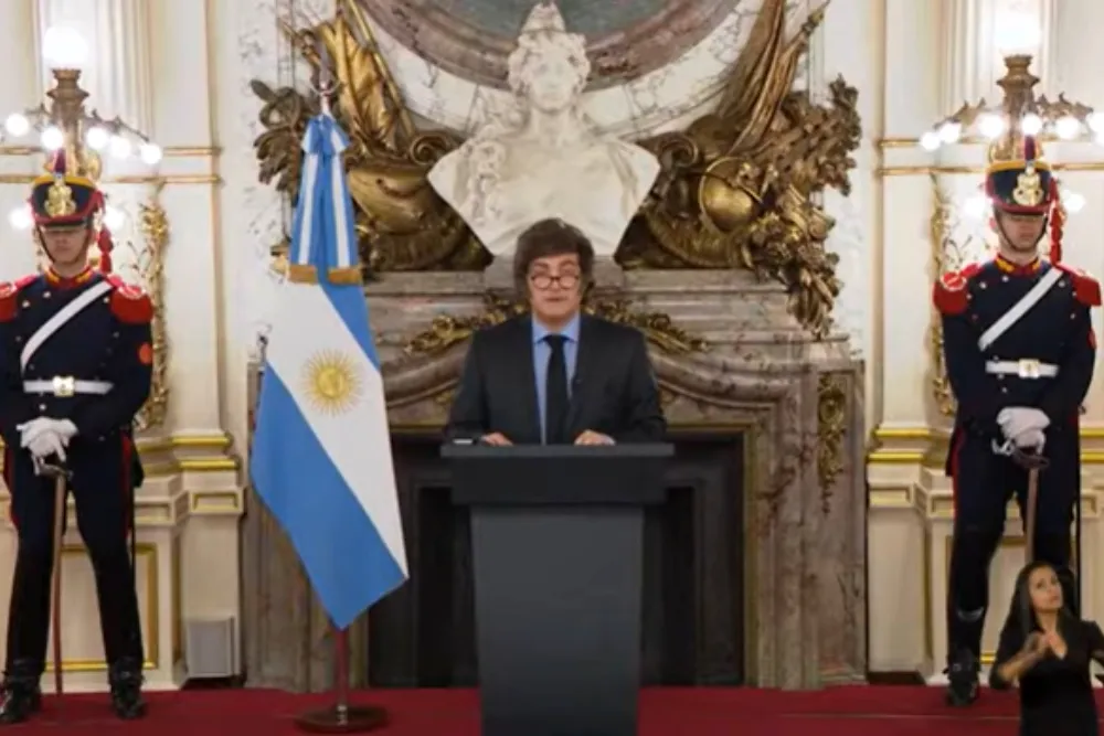 Cadena nacional Javier Milei