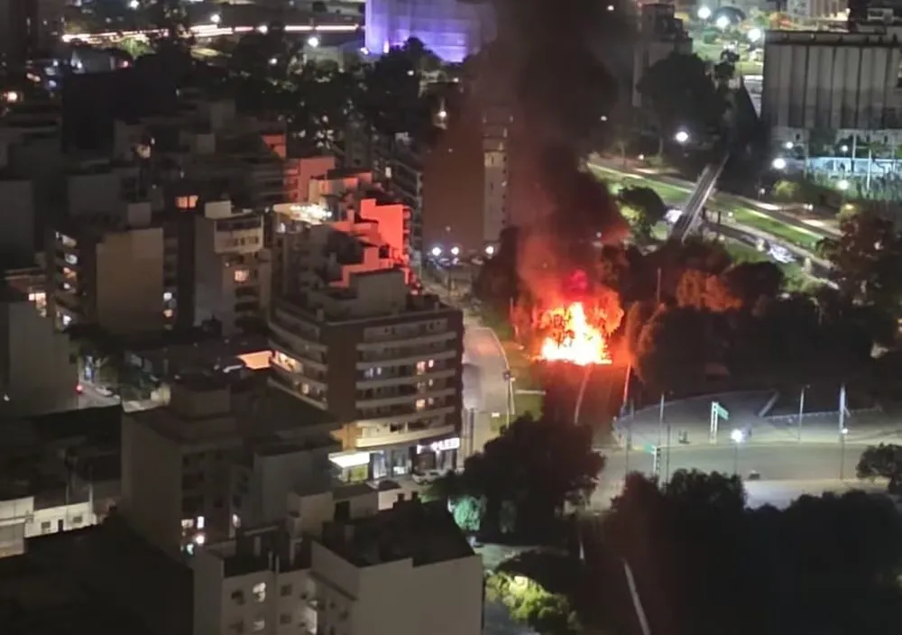 incendio en la tablita