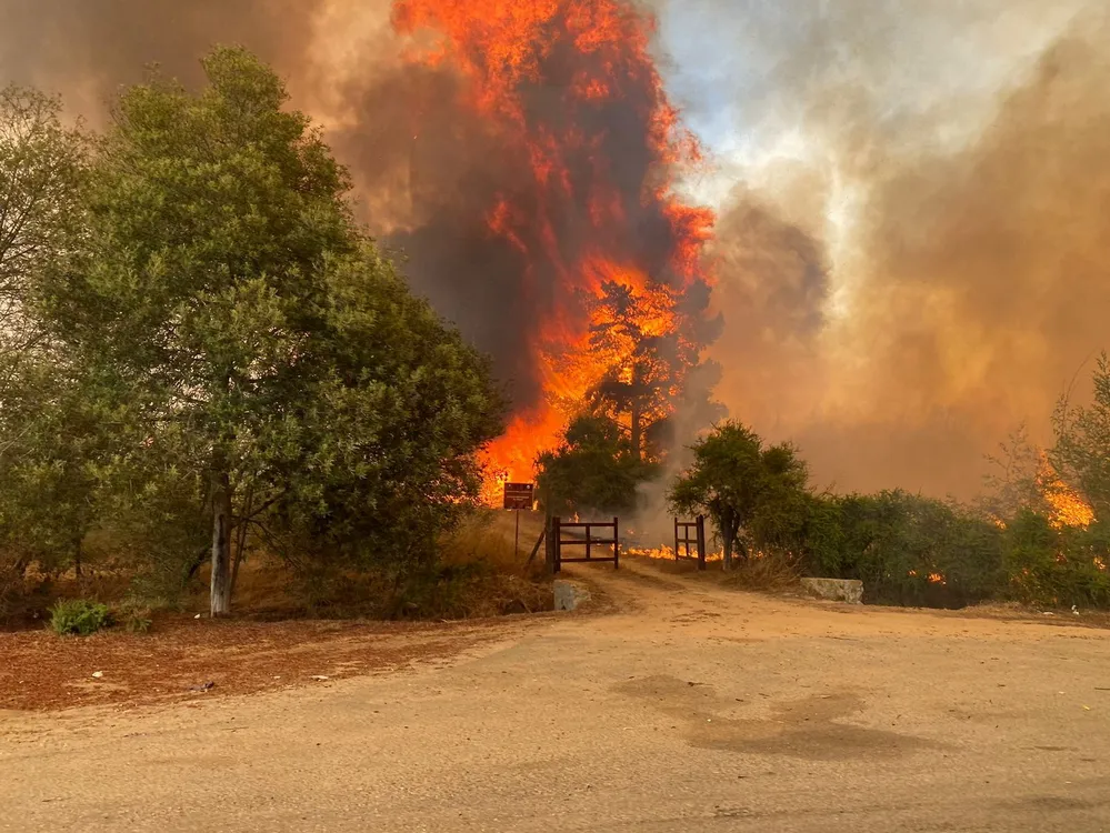 EL OBJETIVO FOTO INCENDIO CHILE NA