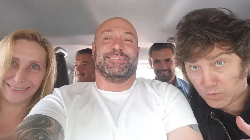 Karina Milei-Diego Spagnuolo-Javier Milei_ NA