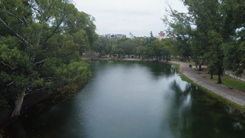 la laguna del parque sarmiento
