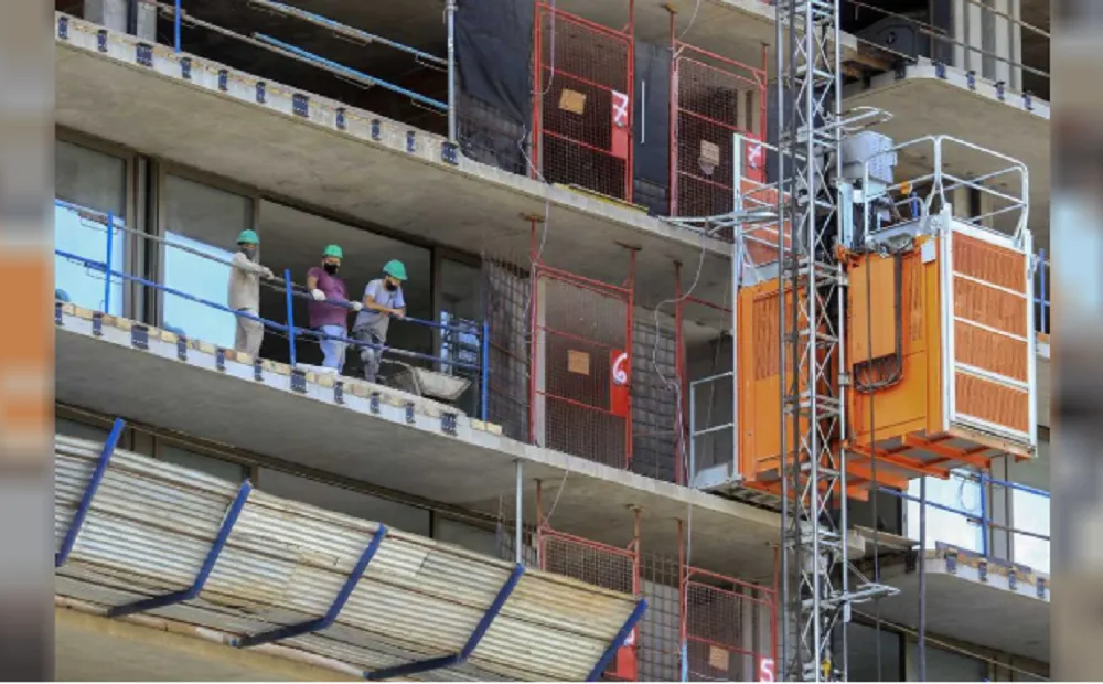 Obra en pozo construccion