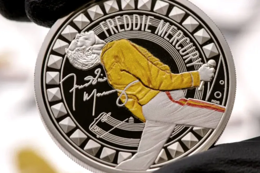 moneda conmerotavia de Freddie Mercury