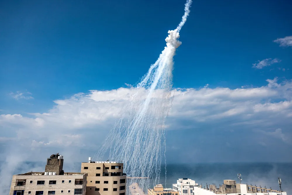 EL OBJETIVO FOTO BOMBARDEO GAZA TELAM 4-10-2023_bombardeo_israeli