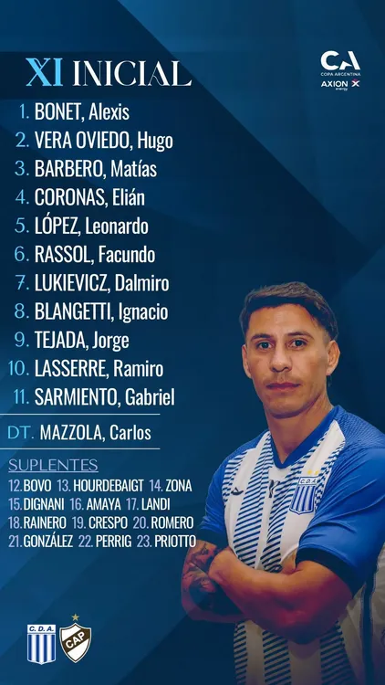 EL OBJETIVO FOTO COPA ARGENTINA PLATENSE ARGENTINO MM FORMACION X 2