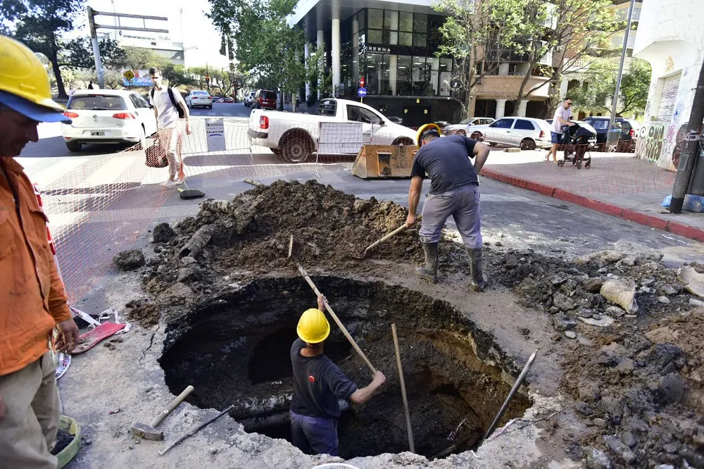 Trabajos de obras cloacas