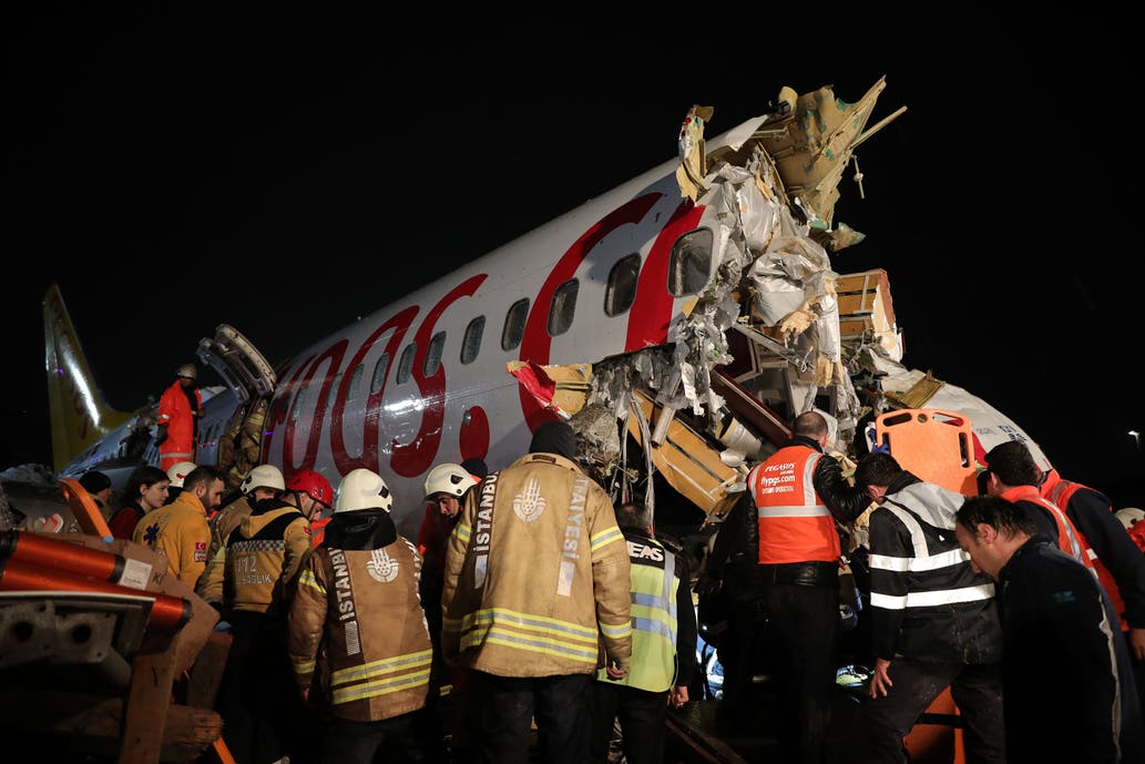 avión se despitó en estambul