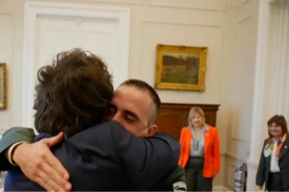 _Milei con Nahuel Gallo