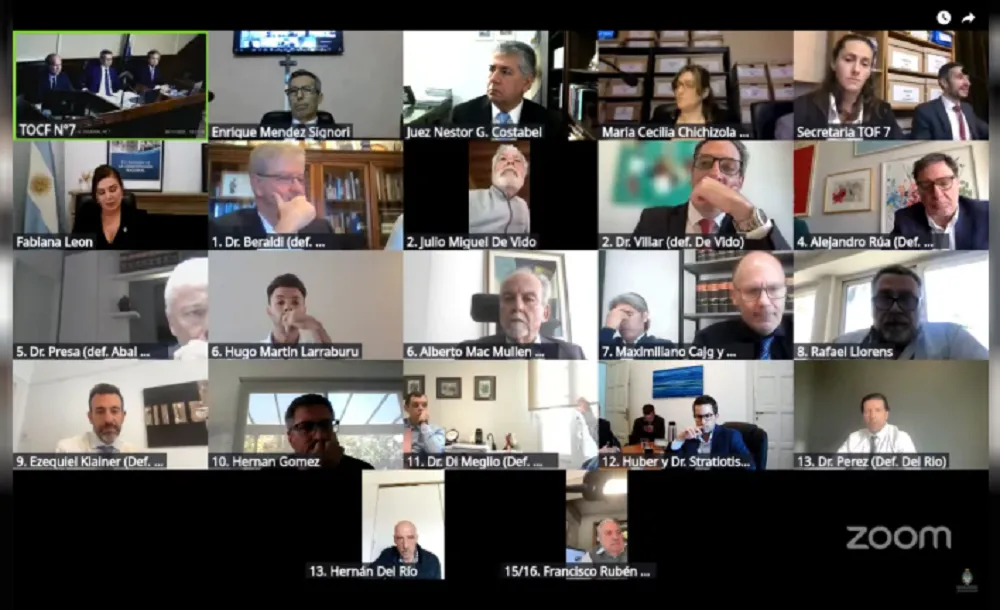 juicio por la causa Cuadernos