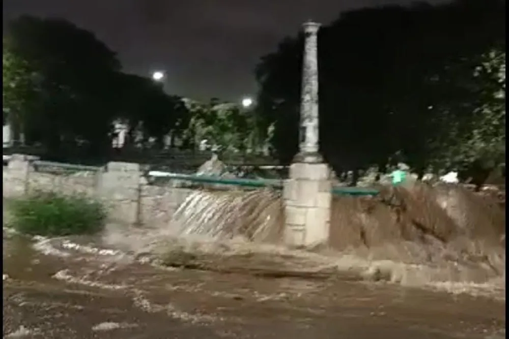 desborde de la cañada