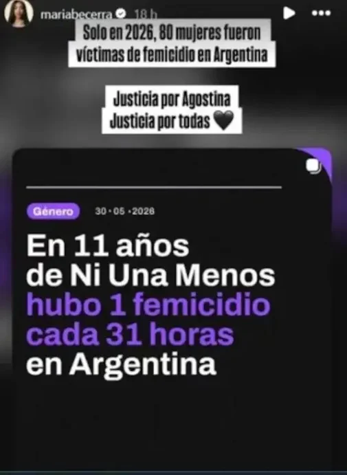 mensaje de maría becerra
