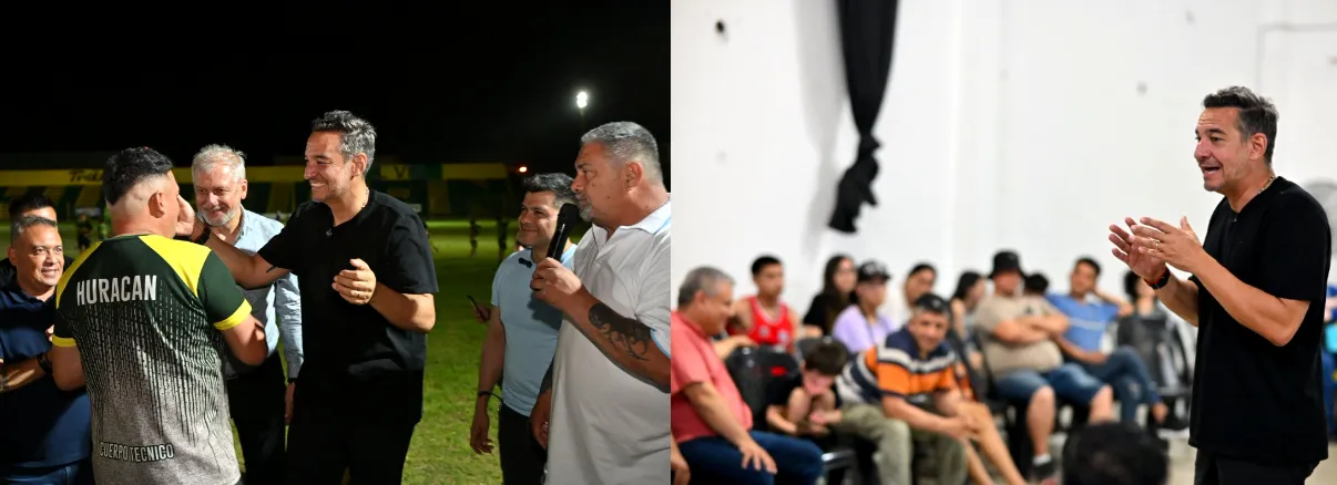 instituciones deportivas y encuentro con la militancia barrial