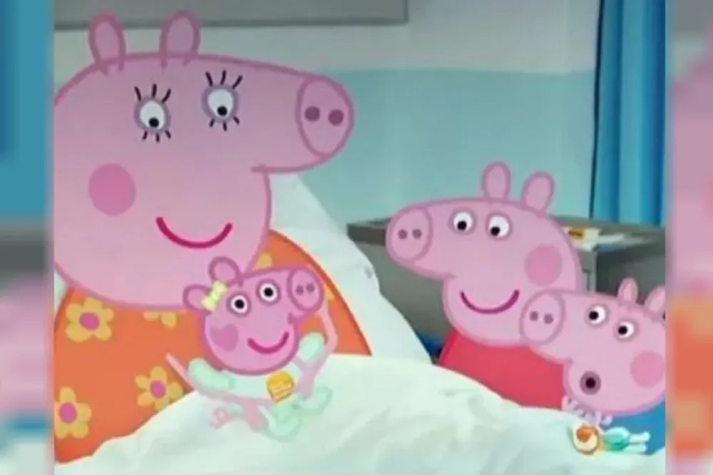 Evie hermanita de Peppa pig 1