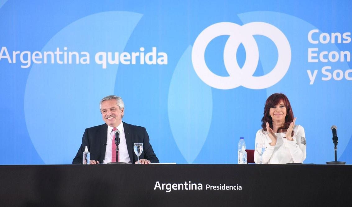 presidente Alberto Fernández y la vicepresidenta Cristina Fernández