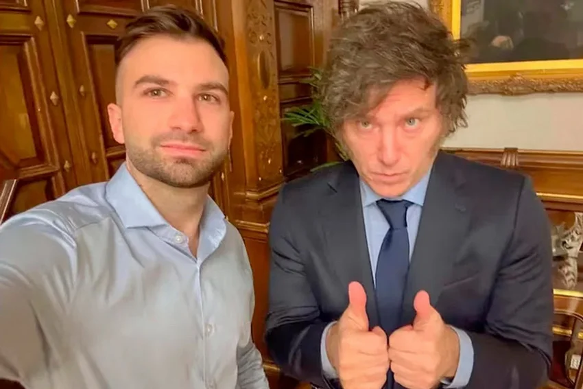 Mauricio Novelli-Javier Milei_ Archivo NA