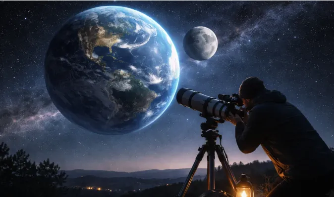 observar con telescopios profesionales lunas 3