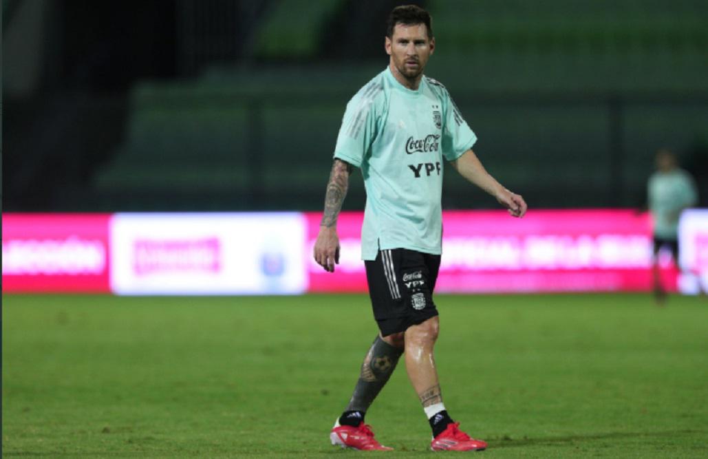 Seleccion Argentina Messi entrenamiento