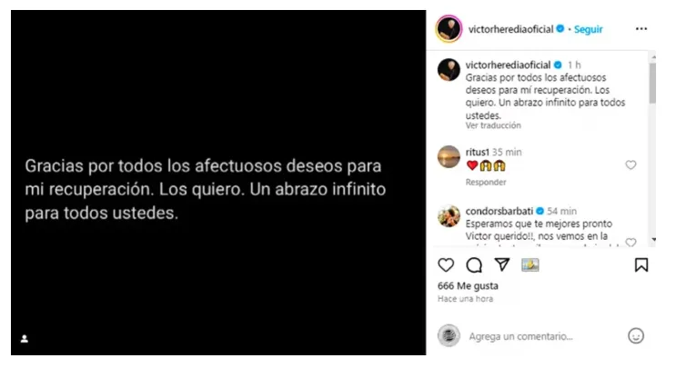 Víctor Heredia mensaje