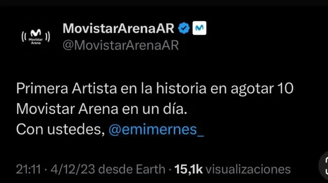 emi mernes movistar arena