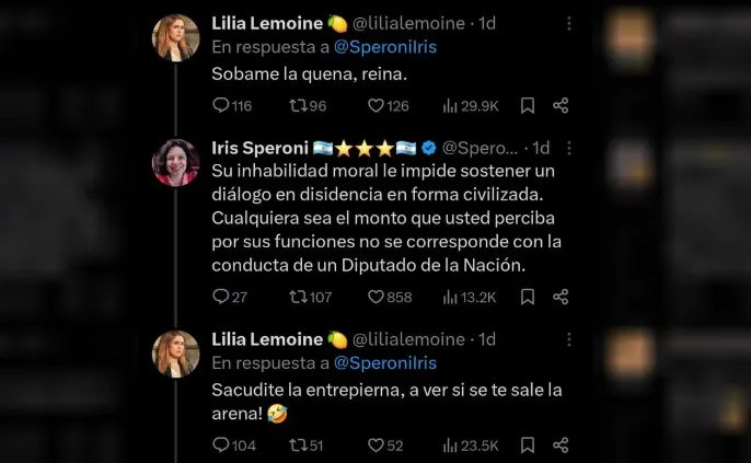 Captura del cruce entre Lemoine e Iris Speroni. X