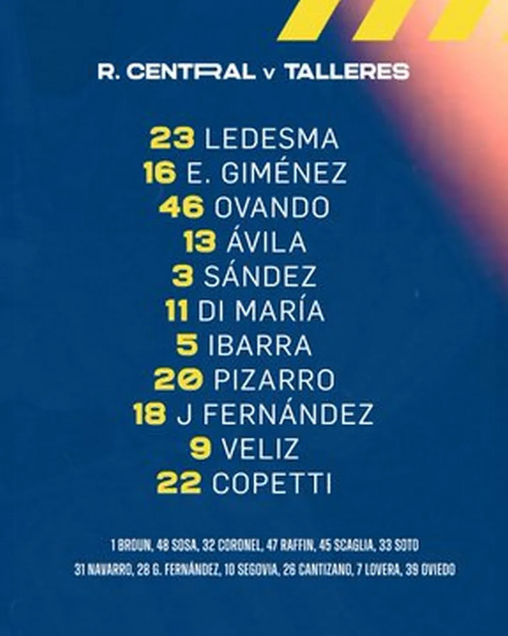 EL OBJETIVO FOTO ROSARIO VS TALLERES FORMACION X CENTRAL