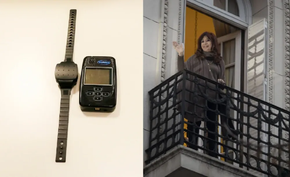 Cristina Kirchner, con tobillera electrónica