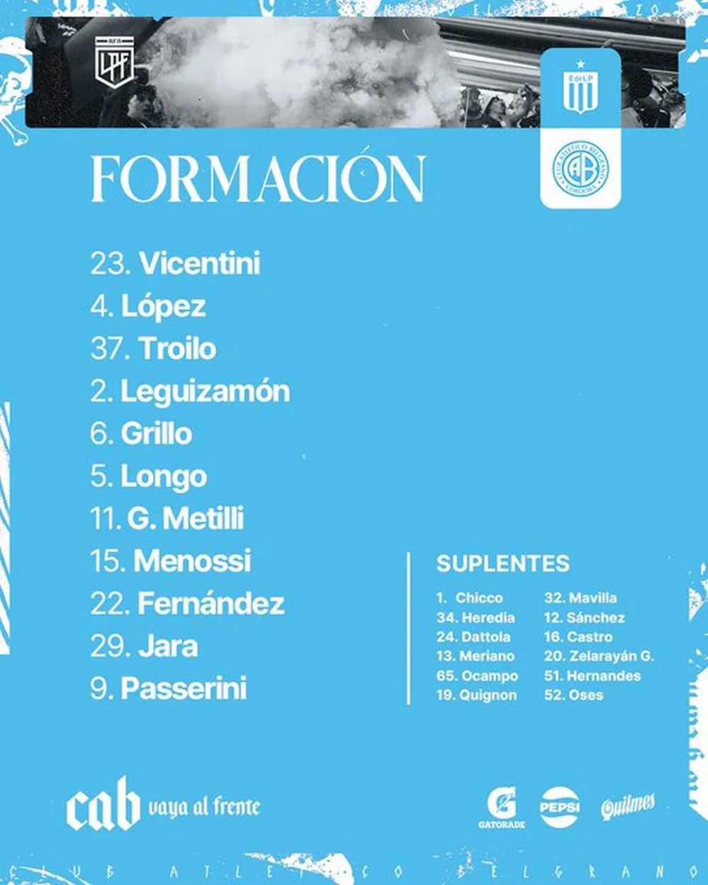 EL OBJETIVO FOTO ESTUDIANTES LP BELGRANO FORMACION X BELGRANO