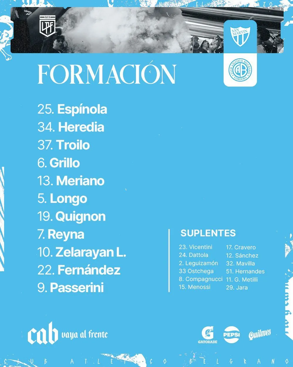 EL OBJETIVO FOTO BELGRANO SM SAN JUAN FORMACION X